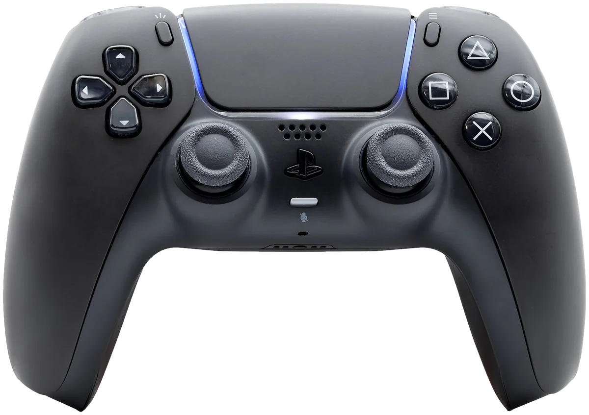 A DualSense controller, one of the controllers TV Mode supports.